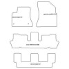 Fussmatten fuer Citroen C4 Grand Picasso 7 posti 10.2006-2013 MDM