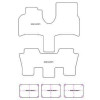 Fussmatten fuer Citroen C8 5 posti 2002-06.2014 MDM