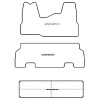 Fussmatten fuer Ford Transit 9 posti 2007-2013 MDM