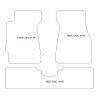 Fussmatten fuer Honda Civic V 1991-1995 MDM