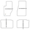 Fussmatten fuer Jeep Commander (XK) 2006-2010 MDM