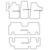 Fussmatten fuer Mercedes Vito autobus 08.2003-2014 MDM