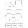 Fussmatten fuer Peugeot 807 5 posti 2002-06.2014 MDM
