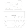 Fussmatten fuer Ford Custom bus (cambio manuale) 2013-2023 MDM