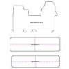 Fussmatten fuer Opel Vivaro bus 2001-2014 MDM
