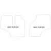 Fussmatten fuer Piaggio Porter 1992-2020 MDM