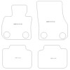 Fussmatten fuer BMW X1 (U11) S-Drive / X-Drive 23i-23d 10.2022- MDM