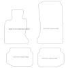 Fussmatten fuer BMW Serie 5 (F10) 03.2010-2013 MDM