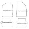 Automatten fuer Ford Ranger Super cab 03.2005-2011 MDM