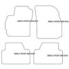 Autoteppiche fuer Mazda 5 II 5 posti 2005-09.2010 MDM