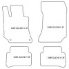 Autoteppiche fuer Mercedes CLS (W218) 01.2011-2018 MDM