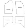 Autoteppiche fuer Mitsubishi L200 4 porte 1998-2006 MDM