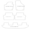 Autoteppiche fuer Seat Alhambra II 7 posti 09.2010-03.2022 MDM
