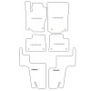 Autoteppiche fuer Mercedes GLS (X166) 7 posti 2016-2019 MDM
