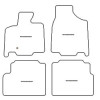Autoteppiche fuer Chrysler Grand Voyager IV STOW'N GO 2001-2007 MDM