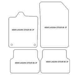 Fußmatten MDM One für Laguna III 5 Turen / Hatchback 07.2007-2015