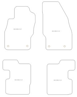 Fußmatten MDM One für Corsa E 12.2014-05.2019