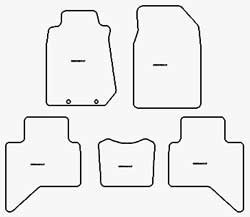 Fussmatten fuer Isuzu D-Max 2012-2019 MDM One