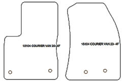Fußmatten MDM One für Courier Transit 2018-09.2023