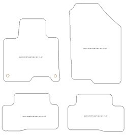 Fussmatten MDM One - Trittschutz aus Teppichboden - schwarze Kanten aus Antirutschbaumwolle