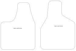 Fussmatten MDM One - Trittschutz aus Teppichboden - schwarze Kanten aus Antirutschbaumwolle