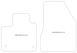 Tappetini auto per Renault Kangoo III van 06.2021-