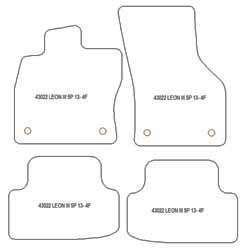 Fussmatten fuer Seat Leon III (5F) Sportstourer 10.2012-08.2020 MDM One