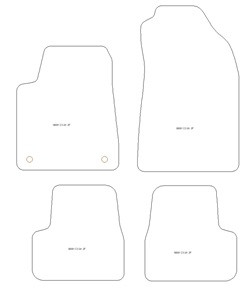 Fussmatten fuer Citroen C3 IV Benzin / Diesel 2024- MDM One
