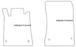 Fußmatten MDM Plus für SLK (R171) 05.2004-02.2011