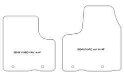 Fußmatten MDM Plus für Vivaro van 2014-09.2019