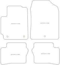 Fussmatten fuer Kia Picanto III (JA) 04.2017- MDM Plus