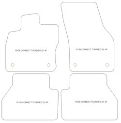 Fussmatten fuer Ford Connect Tourneo 05.2022- MDM Plus