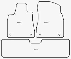 Autoteppiche fuer Lexus RX 5 Sitze 2016-09.2022 MDM Top