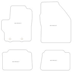 Autoteppiche fuer Mazda 2 Hybrid 03.2022- MDM Top
