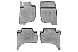 3P TPE Fussmatten fuer Mitsubishi L200 Double Cab 2015-